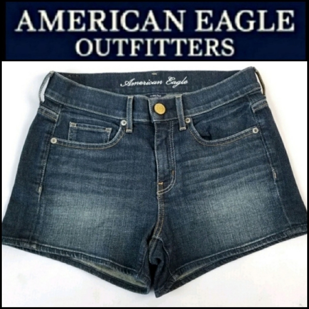 AMERICAN EAGLE Stretch Denim Jean Shorts 4.